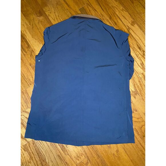 Polo Ralph Lauren Navy and Brown Windbreaker Jacket Size XL - Picture 15 of 16